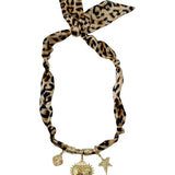 Sherry Multi Charm Scarf Necklace