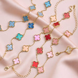 Colorful Charm Bracelet - Black/White/Gold