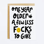 Less F*cks Birthday Card - Keepsake