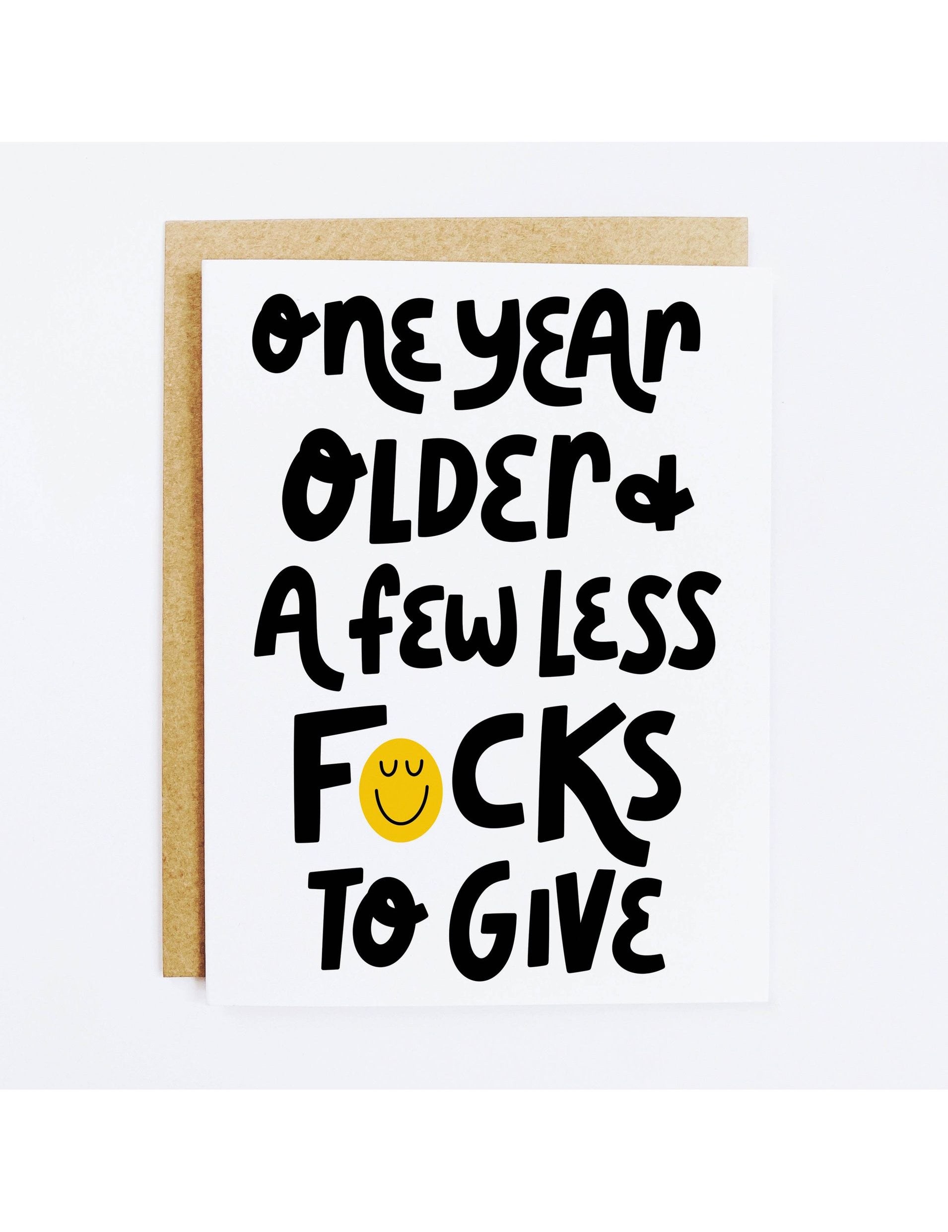 Less F*cks Birthday Card - Keepsake