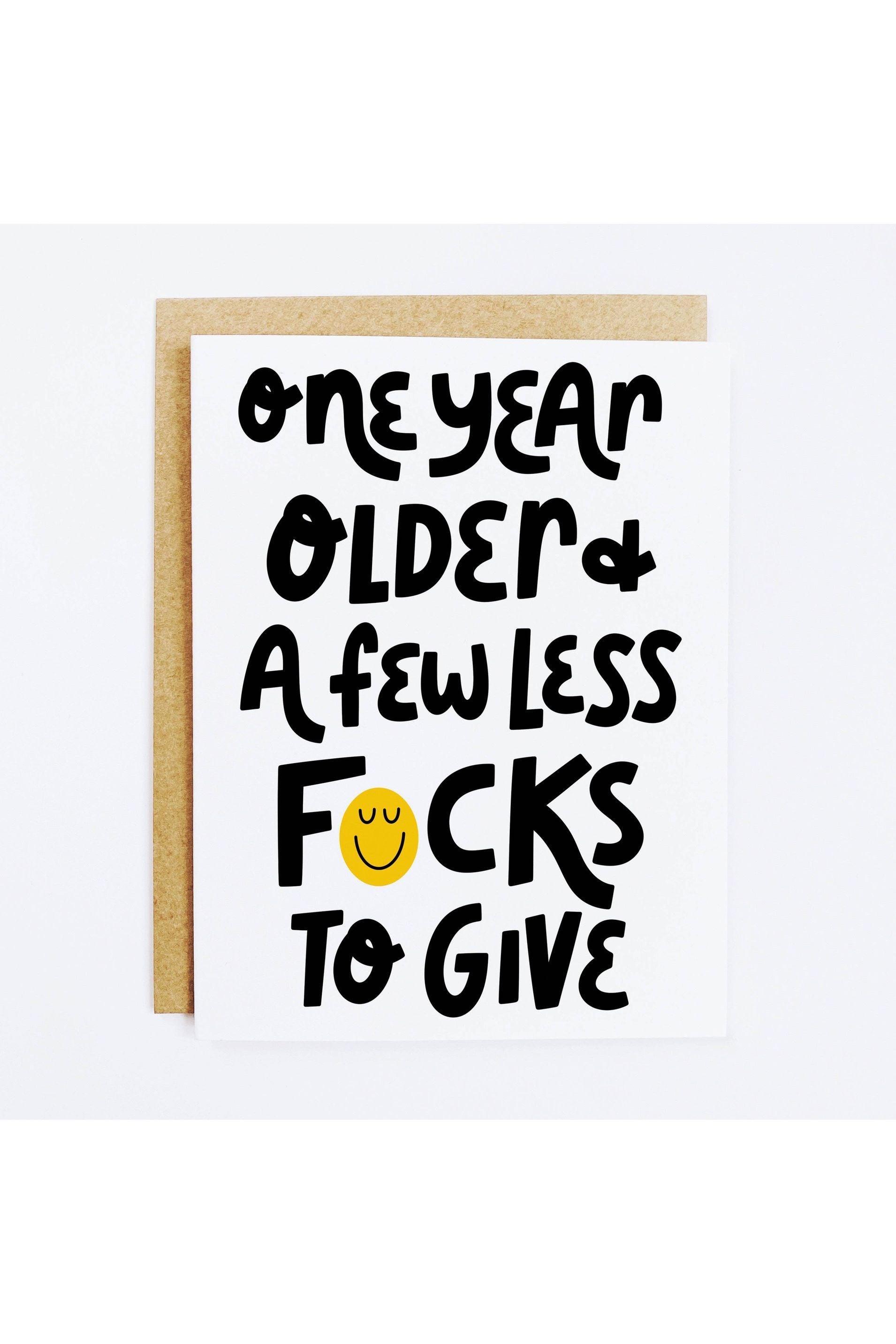 Less F*cks Birthday Card - Keepsake