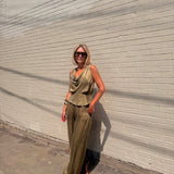 Lex Halter Wrap Top