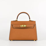 Jana Leather Satchel Bag- Red