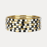 Veda Bangles - Black/White