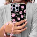 Phone Charm Wristlet - Pink Heart