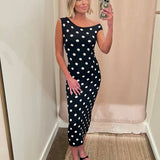 All Dotted Up Midi Dress