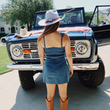 Double Take Romper - Denim