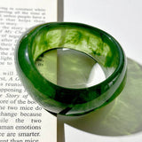 Wide Acrylic Bangle - White