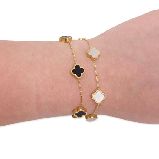 Mini Clover Bracelet Black - Keepsake