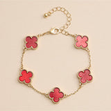 Colorful Charm Bracelet - White/Gold
