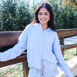 Lace Daydream Mini Shorts - Light Blue