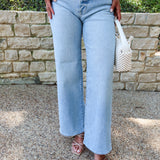 Slim Wide Leg Jeans