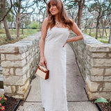 Sienna Strapless Maxi Dress - Khaki