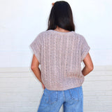 Effortless Cable Knit Sweater Tank