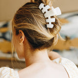 Classic Hair Clip | Large | Coconut White