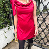 Red Velvet Mini Dress