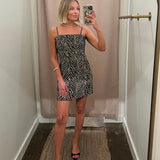 Wild Instinct Zebra Mini Dress