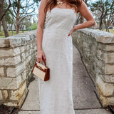 Sienna Strapless Maxi Dress - Khaki