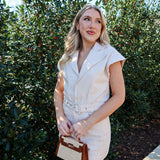 Clear Eyes Belted Romper