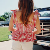 Firecracker Peplum Top