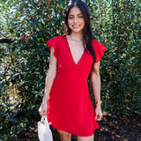 Crimson Crush Mini Dress