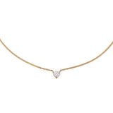 Waterproof 4mm Round Solitaire Necklace