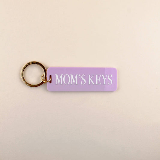 Mom Keys Keychain: Lavender / Keychain with Hang Tag - Keepsake