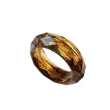 Shaped Acrylic Bangle - Gold