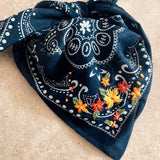 Bandana - Floral / Navy