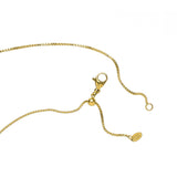 Waterproof Dainty Gold puffy Heart Necklace: Yellow Gold