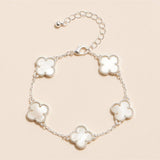 Colorful Charm Bracelet - White/Gold