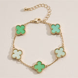 Colorful Charm Bracelet - White/Gold