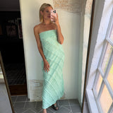 Ripple Effect Maxi Dress - Seafoam