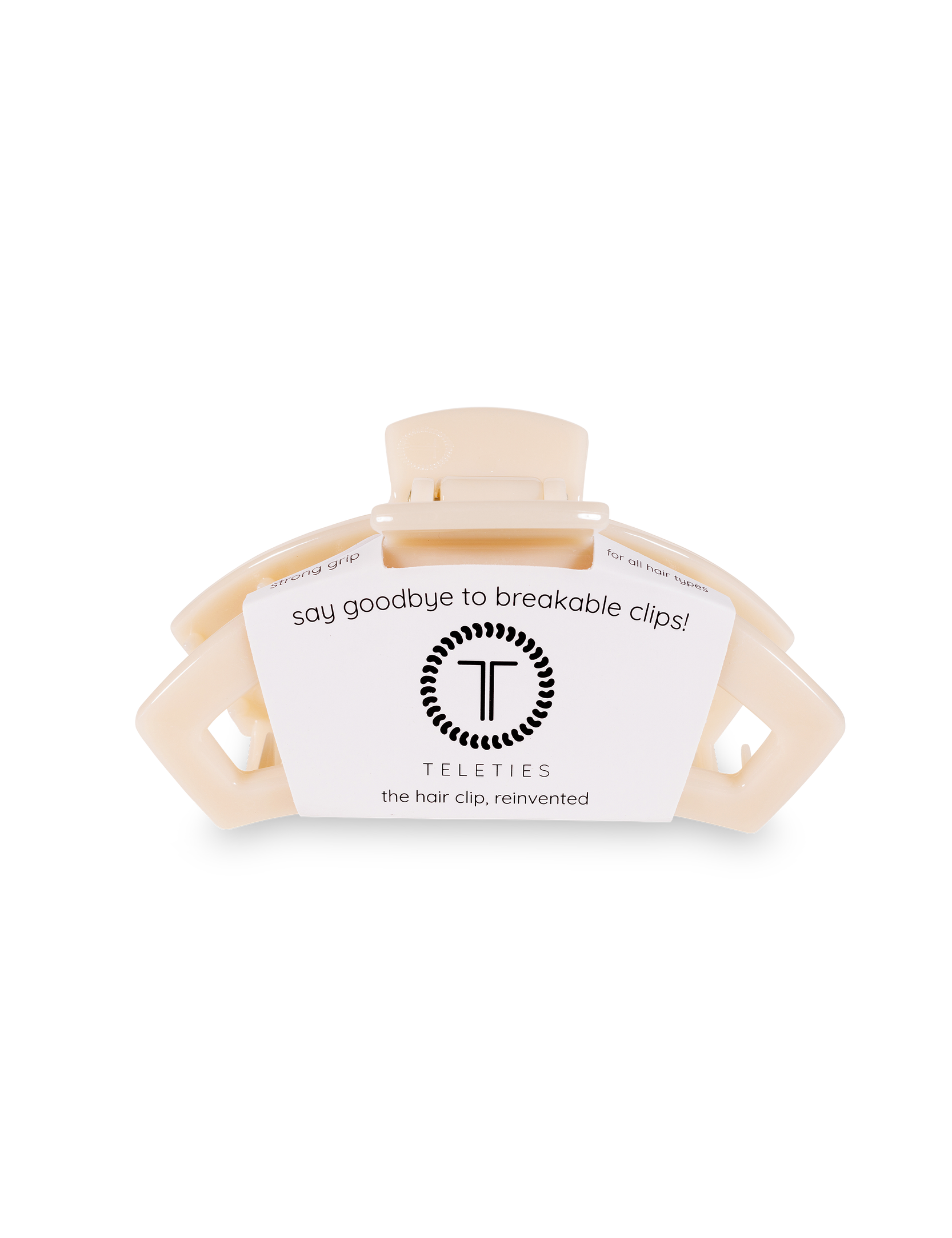 Open Hair Clip | Med. | Almond Beige - Keepsake