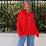 Piper Cardigan - Red
