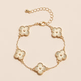 Colorful Charm Bracelet - Black/White/Gold