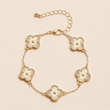 Colorful Charm Bracelet - White/Gold