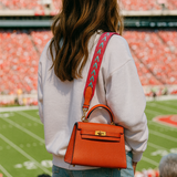 Jana Leather Satchel Bag- Red