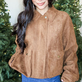 Emery Suede Cropped Jacket