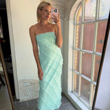 Ripple Effect Maxi Dress - Seafoam