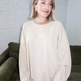 Laid Back Top - Latte