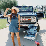 Double Take Romper - Denim