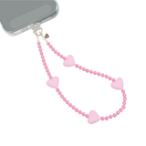 Phone Charm Wristlet - Pink Heart
