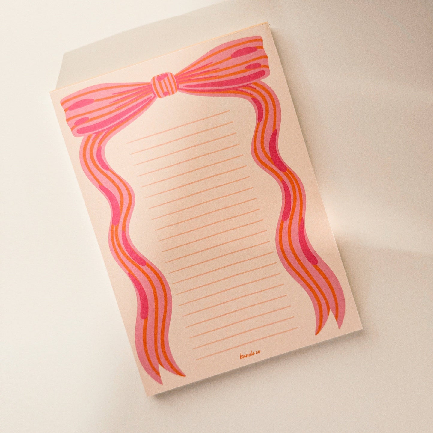 Little Bow Pink Notepad - Keepsake