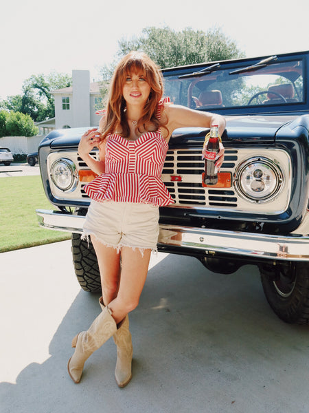 Firecracker Peplum Top – Keepsake