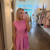 Cowl Back Mini Dress
