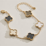 Colorful Charm Bracelet - Silver/White