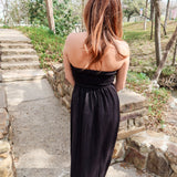 Sienna Strapless Maxi Dress - Black