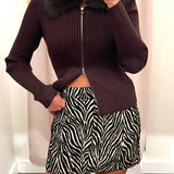 Wild Instinct Zebra Skirt