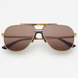Logan Sunglasses: Dark Brown